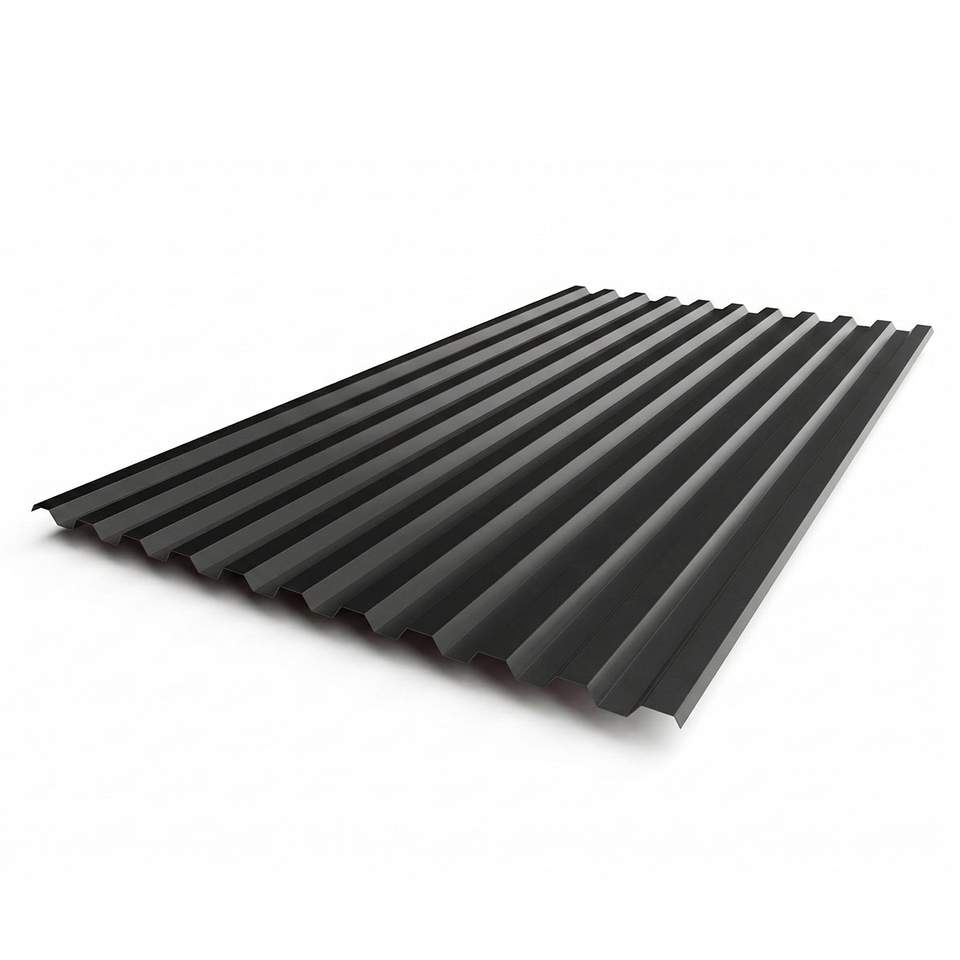 T18 Fekete trapézlemez