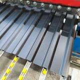 Antracit trapézlemez gyártás gépen oldalnézet