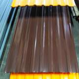 Csokoládébarna trapézlemez felszerelve