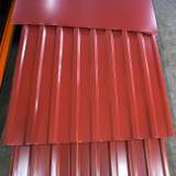 Cserépvörös trapézlemez részlet