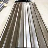 Csokoládébarna trapézlemez gyártás gépen