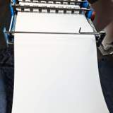 Fehér trapézlemez felület közelről