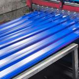 Kék trapézlemez gyártás után kész