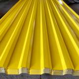 Citromsárga trapézlemez kész lemezek