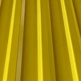 Citromsárga trapézlemez profil közelről