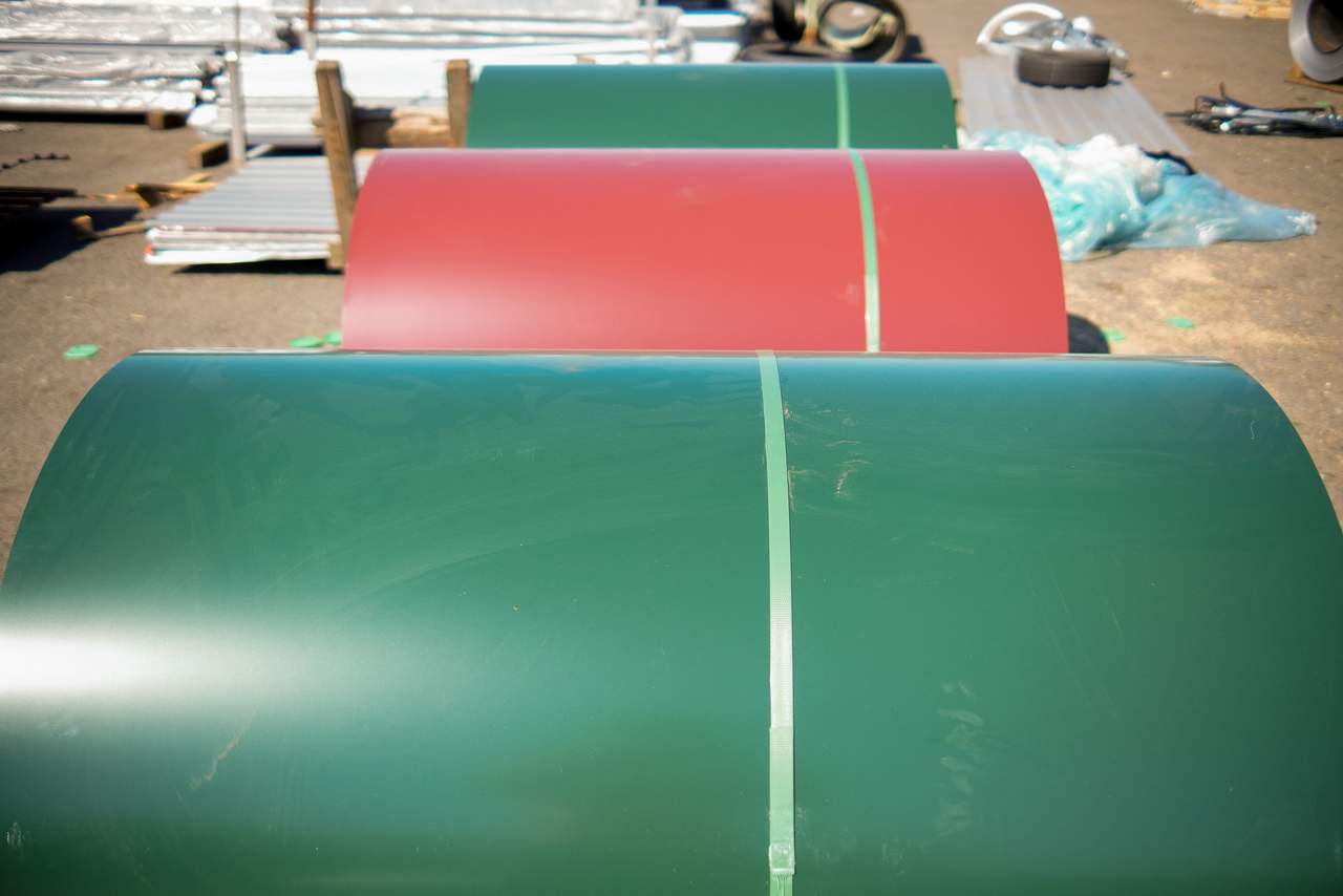 Színes acéltekercsek - trapézlemez alapanyag a gyártáshoz