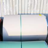 Törtfehér trapézlemez felszerelve