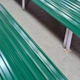 Zöld trapézlemez kész lemezek gyártás után